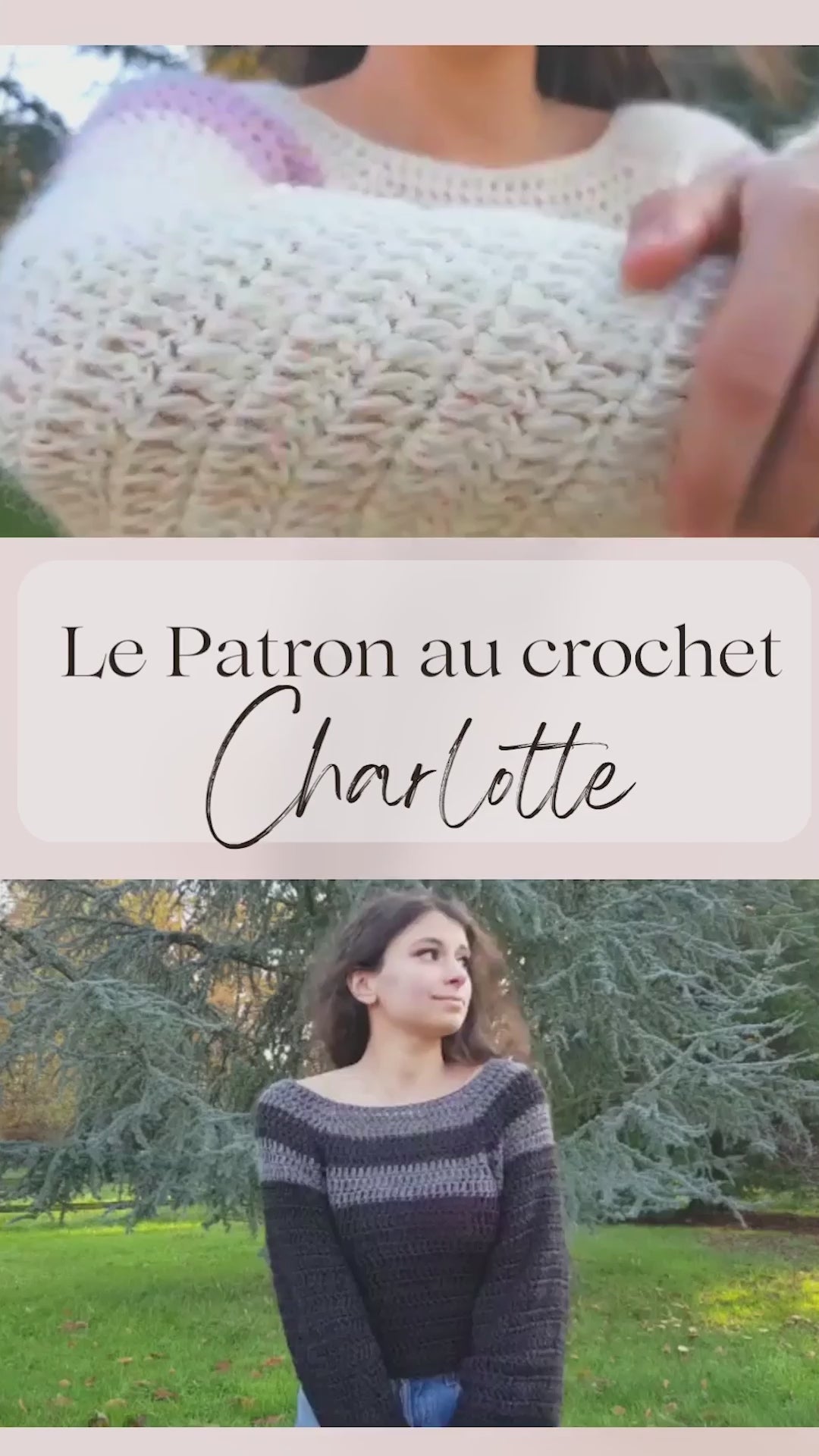 Pull Charlotte au crochet - Niveau 100% Débutant !